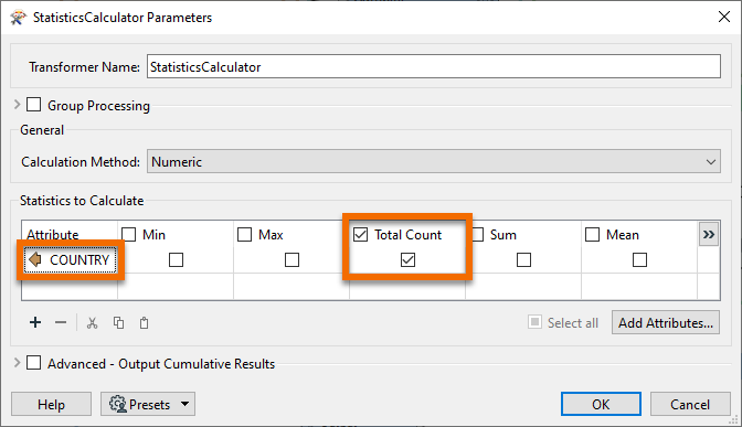 Setting up the StatisticsCalculator
